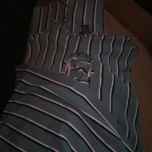 Nice striped roper. Tank top straps.